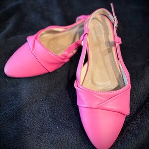 Pink Women's Slingback Flats